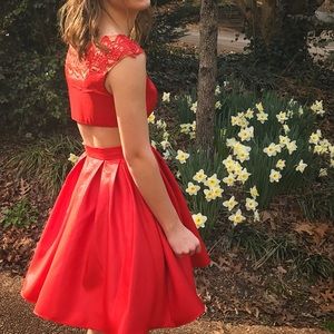 Sherri Hill short red cocktail dress